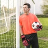 image:imageReebok  Soccer Goalie Gloves Goalkeeper Gloves with Breathable Design Comfortable Fit amp High ProtectionRed