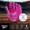 image:imageReebok  Youth Baseball Glove Set 9Inch Kids Sports Glove with Foam Ball Training Mitt for Beginners Practice amp Backyard PlayPink