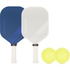 image:imageReebok  Pickleball Set for 2 Players Includes 2 Paddles with Cushion Grip and 2 LightUp Balls Perfect for Night Play Durable Engineered for Sports EnthusiastsBlueWhite