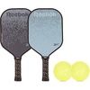 image:imageReebok  Pickleball Set for 2 Players Includes 2 Paddles with Cushion Grip and 2 LightUp Balls Perfect for Night Play Durable Engineered for Sports EnthusiastsBlackWhite