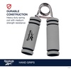 image:imageReebok 2Pack Hand Grips Spring Coiled Wrist Fingers amp Forearm Strength Trainer with Soft Foam Handles Improves Grip Strength Resistance Hand Gripper for Manual Exercises amp RehabGreyBlack