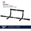 image:imageReebok 8Grip PullUp Bar MultiFunction Door Frame  DoorMount PullUp Bar  8 Grip Positions  FoamPadded Handles  Upper Body Strength  No Installation Required