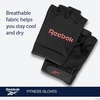 image:imageReebok Classic Fingerless Gloves Lightweight Fitness amp Weight Lifting Gloves for TrainingRed