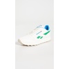 image:imageReebok Classic Nylon Womens Sneakers Casual Tennis Shoes WomenChalkCourt GreenHorizon Blue