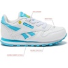 image:imageReebok Classic Nylon Womens Sneakers Casual Tennis Shoes WomenToddler WhiteDigital BlueElectric Yellow