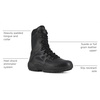 image:imageReebok Mens Rapid Response Rb 8 Inch Soft Toe Eh Work Safety Shoes Casual  BlackBlack