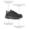 image:imageReebok Mens Rb1061 Beamer Safety Toe Seamless Athletic Work ShoesGreyBlackGrey