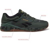 image:imageReebok Nano X5 Mens Shoes Cross Training Sneakers for MenGrit GreenBlackKhaki Brown