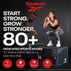 image:imageReebok Pulse Smartwatch  GPS Fitness Tracker with Heart Rate Monitor 10Day Battery Life IP68 Water Resistant Smart Fitness Watch for Men amp Women Compatible with iPhone amp Android  Vector BlueVictory Gold