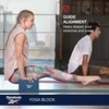 image:imageReebok Solid Yoga Block 4 x 6 x 9 Yoga Brick with Lightweight Support for Flexibility Balance amp Alignment Portable Foam Block for Fitness Home Workout Stretching amp MoreHoops Blue