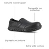 image:imageReebok Work Mens Sublite Cushion Composite Toe ESD Slip On Work Safety Shoes Casual  BlackBlack