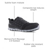 image:imageReebok Work Mens Sublite Cushion Slip Resistant Composite Toe WorkDuty  Black  Size 9 M