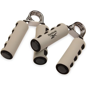 image:imageReebok 2Pack Hand Grips Spring Coiled Wrist Fingers amp Forearm Strength Trainer with Soft Foam Handles Improves Grip Strength Resistance Hand Gripper for Manual Exercises amp RehabGreyBlack