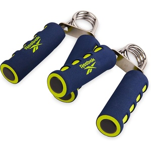 image:imageReebok 2Pack Hand Grips Spring Coiled Wrist Fingers amp Forearm Strength Trainer with Soft Foam Handles Improves Grip Strength Resistance Hand Gripper for Manual Exercises amp RehabBlueLime