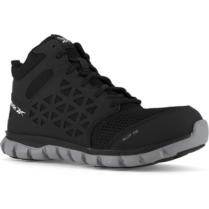 image:imageReebok Mens Sublite Cushion Mid Slip Resistant Alloy Toe WorkDuty  BlackBlackblackwhite
