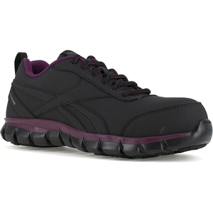 image:imageReebok Womens Rb046 Sublite Cushion Work Athletic Work ShoesBlackPlum