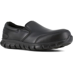 image:imageReebok Work Mens Sublite Cushion Composite Toe ESD Slip On Work Safety Shoes Casual  BlackBlack