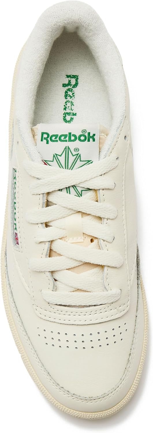 image:imageReebok Club C 85 Vintage Tennis Sneakers for Women Casual White Womens Shoes Size 5 to 11ChalkAlabasterGlen Green