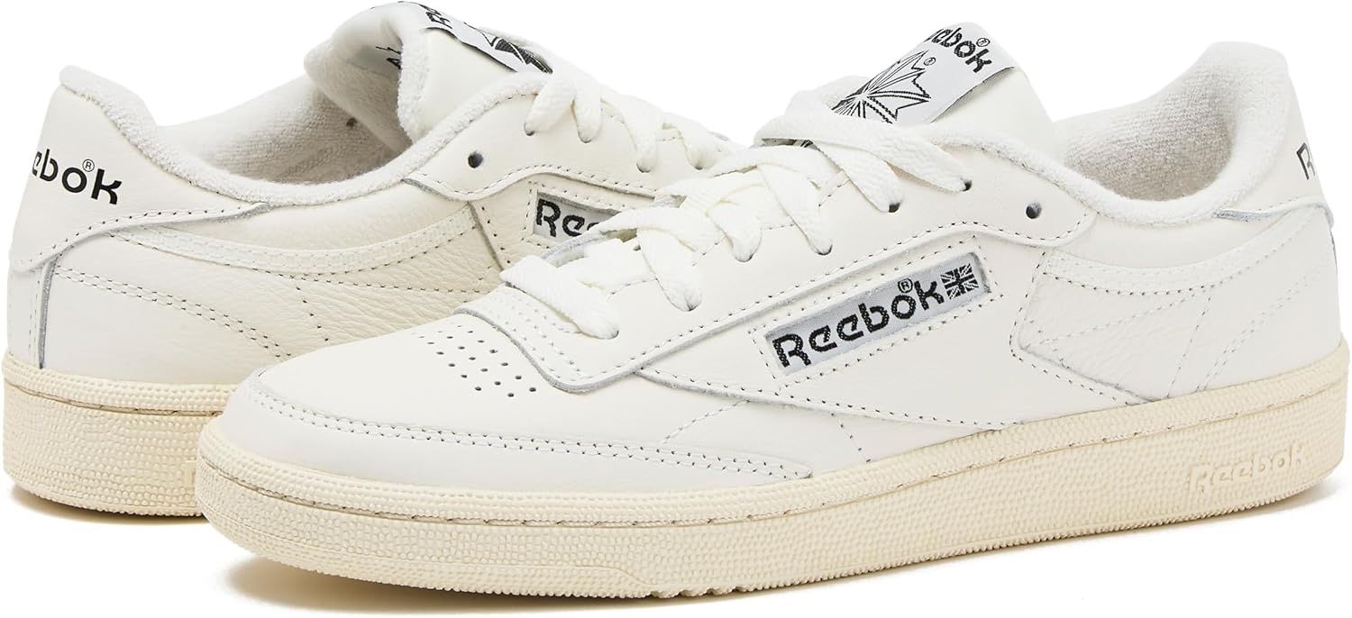 image:imageReebok Club C 85 Vintage Tennis Sneakers for Women Casual White Womens Shoes Size 5 to 11ChalkVintage ChalkBlack