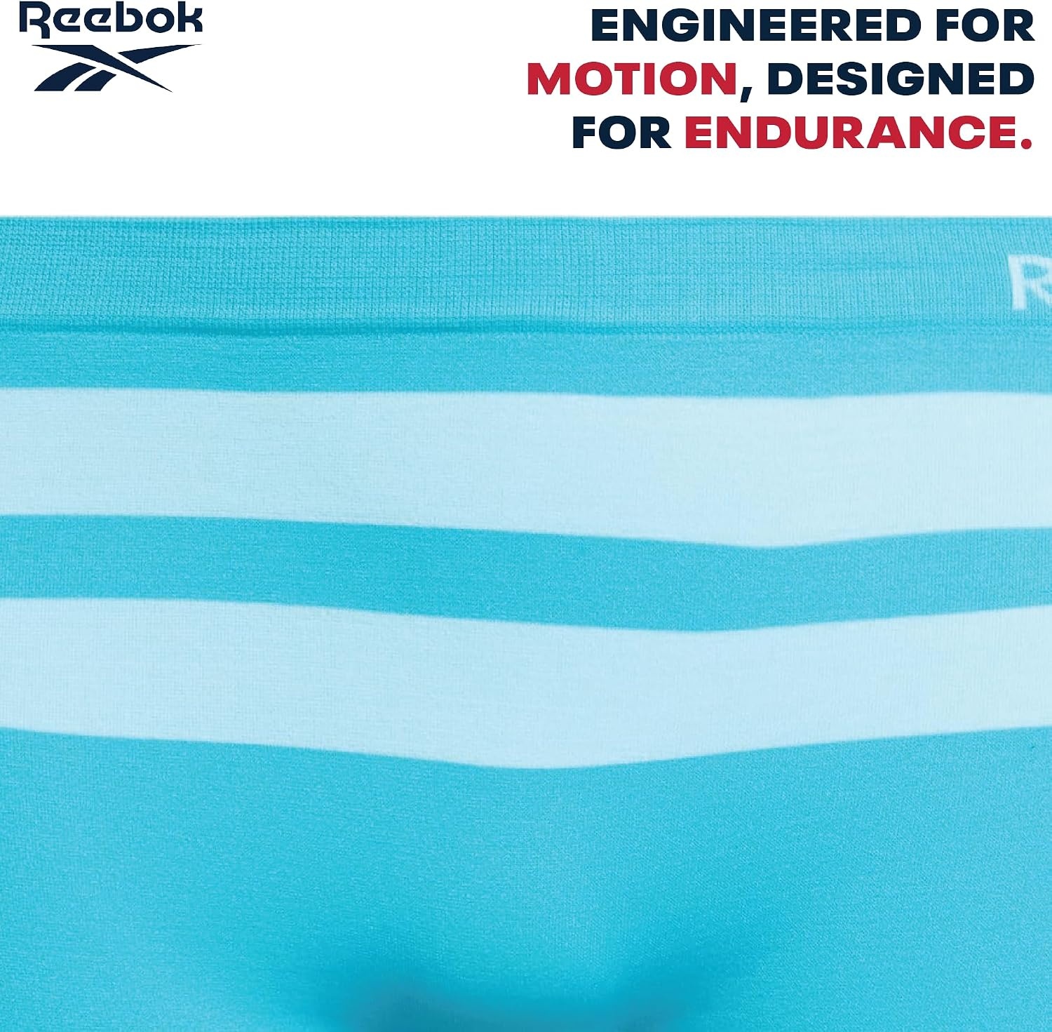 image:imageReebok Girls Boyshorts 10 Pack Performance Stretch Seamless Underwear  Smooth NoShow BoxerBrief Coverage Under Leggings Uniforms amp Dresses TagFree Stays Put with Breathable ComfortFuchsia StripesWhiteAqua StripesPinkSharkskin Stripes
