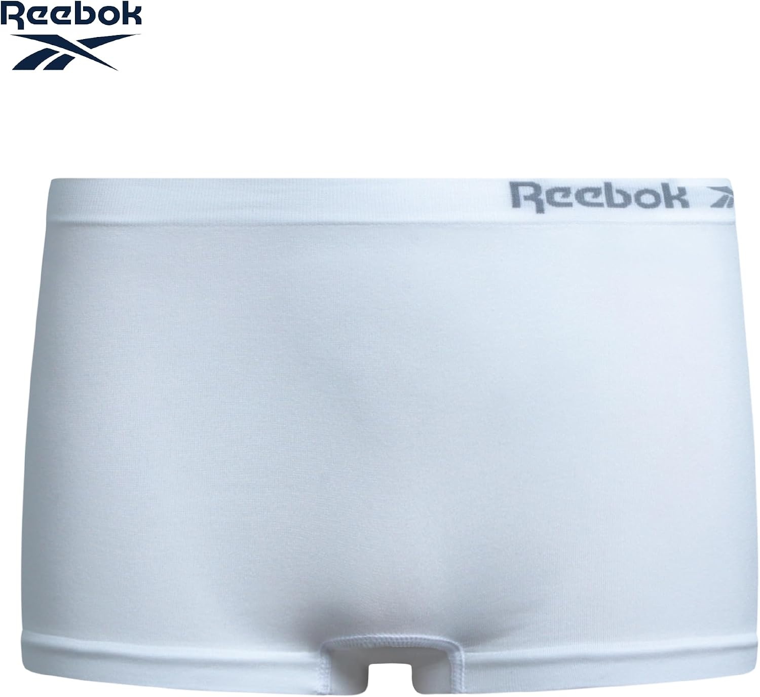image:imageReebok Girls Boyshorts 10 Pack Performance Stretch Seamless Underwear  Smooth NoShow BoxerBrief Coverage Under Leggings Uniforms amp Dresses TagFree Stays Put with Breathable ComfortSteel GreyFaded DenimWhiteWhite Spacedye