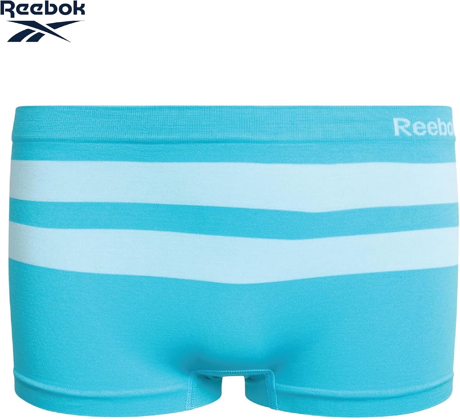 image:imageReebok Girls Boyshorts 10 Pack Performance Stretch Seamless Underwear  Smooth NoShow BoxerBrief Coverage Under Leggings Uniforms amp Dresses TagFree Stays Put with Breathable ComfortFuchsia StripesWhiteAqua StripesPinkSharkskin Stripes