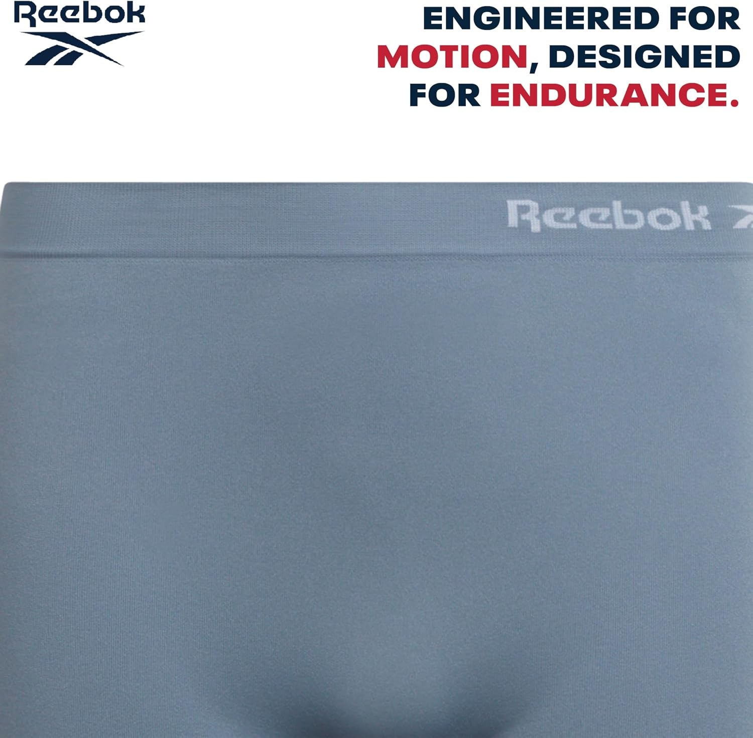 image:imageReebok Girls Boyshorts 4 Pack TagFree Seamless Long Leg Boxers 5 Inseam  Soft IrritationFree Comfort for Active Kids Supportive FullCoverage Fit Through Every ActivityWhiteFaded DenimWhite SpacedyeBright Pink