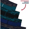 image:imageReebok Boys Boxer Briefs 8 Pack Performance Stretch MoistureWicking Boxers  Lightweight MoistureWicking Fabric Keeps Skin Dry Flexible StayPut Legs Prevent Riding Up During ActivityTeal BlueBlackBlue DepthsMediterranean Print