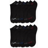 image:imageReebok Boys Low Cut Socks 12 Pack Cushioned Athletic No Show Socks  Stretch Performance Fit with MoistureWicking Breathable Comfort Reinforced Heel and Toe for Active DaysBlack Logo