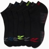 image:imageReebok Boys Low Cut Socks 6Pack MoistureWicking Cushioned Ankle Socks  Breathable Cushioned Comfort with a Stretch Performance Fit and Reinforced Toe Seam for Sports or Everyday WearBlackGrey Lines