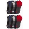 image:imageReebok Boys Quarter Socks 12Pack Cushioned Athletic Socks wArch Support  MoistureWicking Breathable Fabric with a Reinforced Toe Seam Built for AllDay Active WearBlackGreyRed
