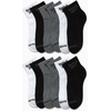image:imageReebok Boys Quarter Socks 12Pack Cushioned Athletic Socks wArch Support  MoistureWicking Breathable Fabric with a Reinforced Toe Seam Built for AllDay Active WearBlackGreyWhite