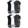 image:imageReebok Boys Quarter Socks 12Pack Cushioned Athletic Socks wArch Support  MoistureWicking Breathable Fabric with a Reinforced Toe Seam Built for AllDay Active WearBlackWhiteGrey Assortment