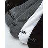 image:imageReebok Boys Quarter Socks 12Pack Cushioned Athletic Socks wArch Support  MoistureWicking Breathable Fabric with a Reinforced Toe Seam Built for AllDay Active WearBlackWhiteGrey