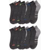 image:imageReebok Boys Quarter Socks 12Pack Cushioned Athletic Socks wArch Support  MoistureWicking Breathable Fabric with a Reinforced Toe Seam Built for AllDay Active WearGrey Logo
