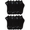 image:imageReebok Boys Quarter Socks 12Pack Cushioned Athletic Socks wArch Support  MoistureWicking Breathable Fabric with a Reinforced Toe Seam Built for AllDay Active WearBlack Logo