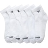 image:imageReebok Boys Quarter Socks 6 Pack Performance Quarter Cut Athletic Socks  Breathable Moisturewicking Fabric Cushioned Footbed Eases Fatigue Arch Support Locks in FitAll White
