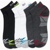 image:imageReebok Boys Quarter Socks 6 Pack Performance Quarter Cut Athletic Socks  Breathable Moisturewicking Fabric Cushioned Footbed Eases Fatigue Arch Support Locks in FitBlackWhiteGrey Assortment