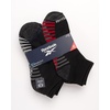 image:imageReebok Boys Quarter Socks 6 Pack Performance Quarter Cut Athletic Socks  Breathable Moisturewicking Fabric Cushioned Footbed Eases Fatigue Arch Support Locks in FitBlack Detail