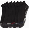 image:imageReebok Boys Quarter Socks 6 Pack Performance Quarter Cut Athletic Socks  Breathable Moisturewicking Fabric Cushioned Footbed Eases Fatigue Arch Support Locks in FitBlack Detail