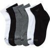image:imageReebok Boys Quarter Socks 6 Pack Performance Quarter Cut Athletic Socks  Breathable Moisturewicking Fabric Cushioned Footbed Eases Fatigue Arch Support Locks in FitBlackWhiteGrey