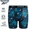 image:imageReebok Boys Underwear  3 Pack Performance Boys Boxer Briefs with Pouch  Wicks Away Moisture to Keep Him Cool During Sports and Play Reduces RideUp and Chafing with Flexible StretchTeal BlueBlackPool Blue Print