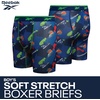 image:imageReebok Boys Underwear  3 Pack Performance Boys Boxer Briefs with Pouch  Wicks Away Moisture to Keep Him Cool During Sports and Play Reduces RideUp and Chafing with Flexible StretchMaritime BlueGreen FlashSurf the Web Print