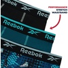 image:imageReebok Boys Underwear  3 Pack Performance Boys Boxer Briefs with Pouch  Wicks Away Moisture to Keep Him Cool During Sports and Play Reduces RideUp and Chafing with Flexible StretchTeal BlueBlackPool Blue Print