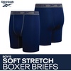 image:imageReebok Boys Underwear  3 Pack Performance Boys Boxer Briefs with Pouch  Wicks Away Moisture to Keep Him Cool During Sports and Play Reduces RideUp and Chafing with Flexible StretchDark GreyMaritime BlueBlue Depths