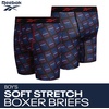 image:imageReebok Boys Underwear  3 Pack Performance Boys Boxer Briefs with Pouch  Wicks Away Moisture to Keep Him Cool During Sports and Play Reduces RideUp and Chafing with Flexible StretchBlue DepthsChinese RedBlack Print