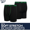 image:imageReebok Boys Underwear  3 Pack Performance Boys Boxer Briefs with Pouch  Wicks Away Moisture to Keep Him Cool During Sports and Play Reduces RideUp and Chafing with Flexible StretchJet Black