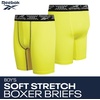 image:imageReebok Boys Underwear  3 Pack Performance Boys Boxer Briefs with Pouch  Wicks Away Moisture to Keep Him Cool During Sports and Play Reduces RideUp and Chafing with Flexible StretchLight GreyYellowNavy