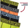 image:imageReebok Boys Underwear  4 Pack Performance Boys Boxer Briefs with Pouch  Flexible Stretch Moves with Him at School and Play MoistureWicking Fabric Reduces Sweat and IrritationBlackPale Yellow GreenBlackTangerine