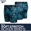 image:imageReebok Boys Underwear  4 Pack Performance Boys Boxer Briefs with Pouch  Flexible Stretch Moves with Him at School and Play MoistureWicking Fabric Reduces Sweat and IrritationDark GreyTeal BlueBlackPool Blue Print